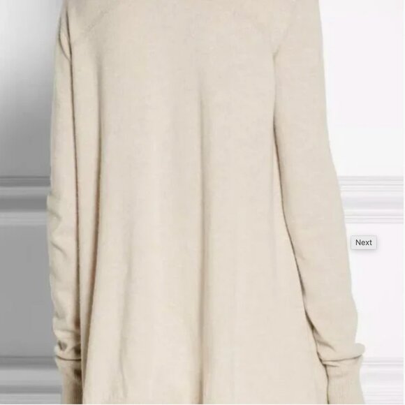 The Row | 100% Cashmere Mio Oversized V Neck Beige A-line Shape Sweater - Picture 7 of 17